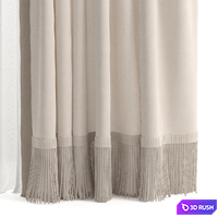 Curtains 60 3D Model Vray, Corona