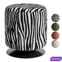 Olun pouf 3D Model Corona