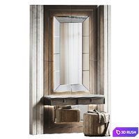 Dressing table with stone stv007. 3D Model Corona
