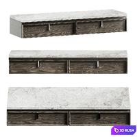 Dressing table with stone stv007. 3D Model Corona