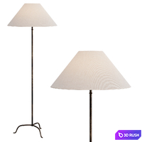Floor lamp with tripod base from Zara Home 3D Model Vray, Corona