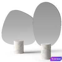 Marble Mirror by TAIWAN CRAFTS &amp; DESIGN 3D Model Vray, Corona