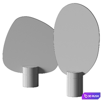 Marble Mirror by TAIWAN CRAFTS &amp; DESIGN 3D Model Vray, Corona