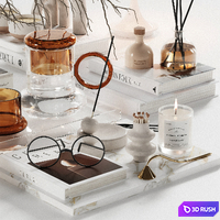 Decorative Set 30 3D Model Vray, Corona