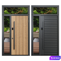 Front door 003 - Portalle - Entrance door - exterior door 3D Model Vray, Corona
