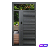 Front door 003 - Portalle - Entrance door - exterior door 3D Model Vray, Corona