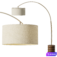 Sandia Arc Floor Lamp 3D Model Corona