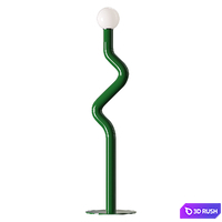 Docos Twistie Floor Lamp 3D Model Corona
