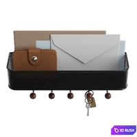 Estique Entryway Organizer 3D Model Vray, Corona