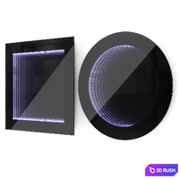 Infiniti mirror collection 3D Model Corona