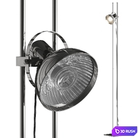 Zara Home Metal Spotlight Floor Lamp 3D Model Vray, Corona
