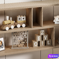 Children's wardrobe in a modern style 3D Model Corona
