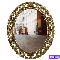 Oval mirror 3D Model Corona
