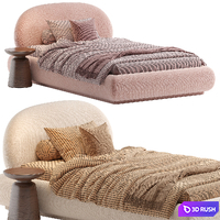 Alba single bed by Westwing 3D Model Vray