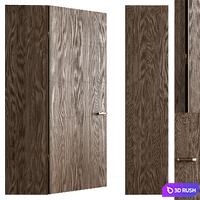 Framelss Modern Doors Set 85 3D Model Vray, Corona