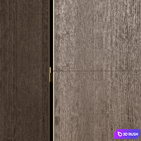 Framelss Modern Doors Set 85 3D Model Vray, Corona