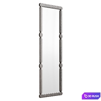 Tilley Large Wood Floor Mirror 3D Model Vray, Corona