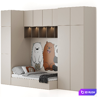 Kids Bedroom2/ custom-made childrens furniture 3D Model Corona